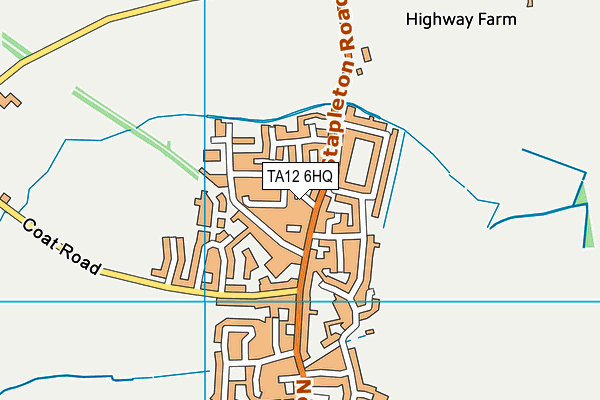 TA12 6HQ map - OS VectorMap District (Ordnance Survey)