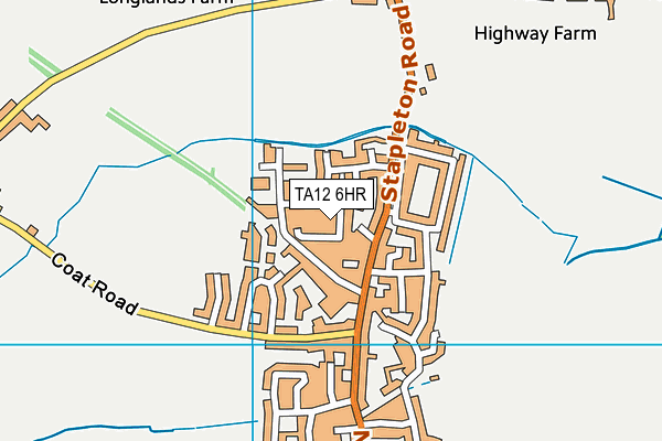 TA12 6HR map - OS VectorMap District (Ordnance Survey)