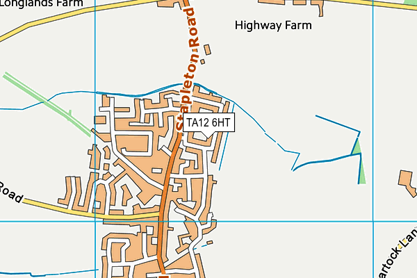 TA12 6HT map - OS VectorMap District (Ordnance Survey)
