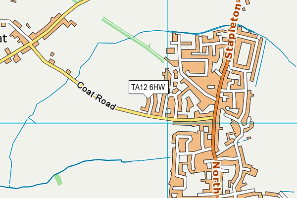 TA12 6HW map - OS VectorMap District (Ordnance Survey)