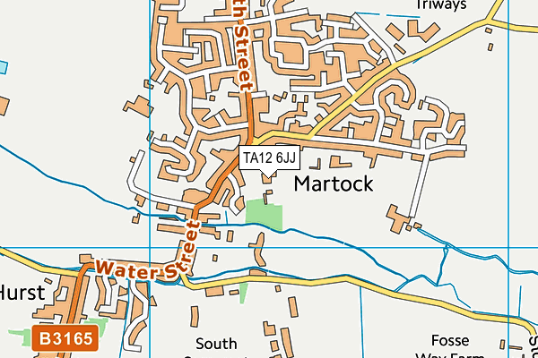TA12 6JJ map - OS VectorMap District (Ordnance Survey)