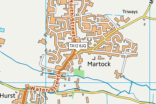 Map of MARTOCK LIMITED at district scale
