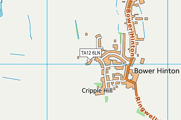 TA12 6LN map - OS VectorMap District (Ordnance Survey)