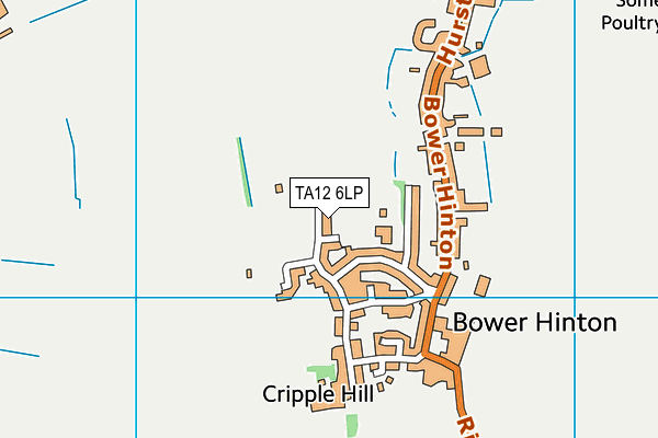 TA12 6LP map - OS VectorMap District (Ordnance Survey)