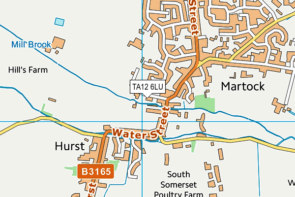 TA12 6LU map - OS VectorMap District (Ordnance Survey)