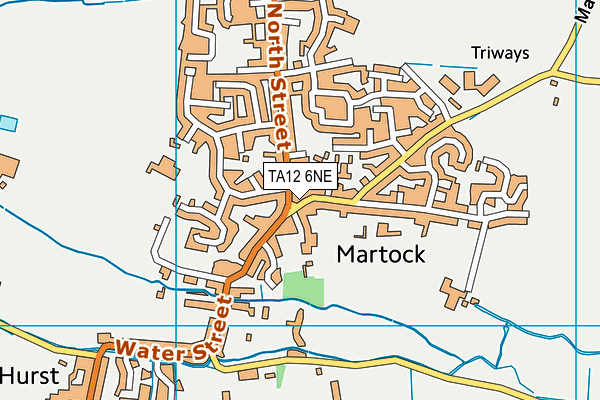 TA12 6NE map - OS VectorMap District (Ordnance Survey)