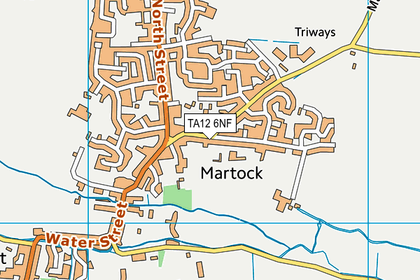 TA12 6NF map - OS VectorMap District (Ordnance Survey)