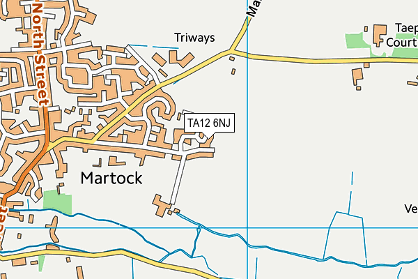 TA12 6NJ map - OS VectorMap District (Ordnance Survey)