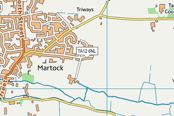 TA12 6NL map - OS VectorMap District (Ordnance Survey)