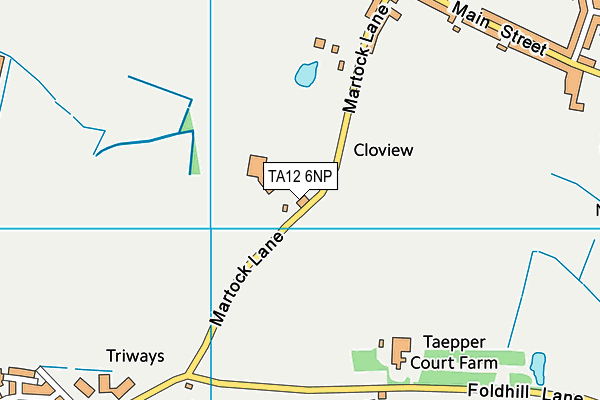 TA12 6NP map - OS VectorMap District (Ordnance Survey)