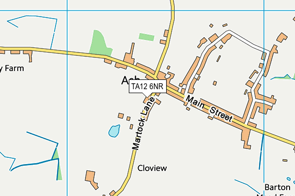 TA12 6NR map - OS VectorMap District (Ordnance Survey)