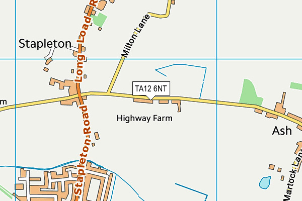 TA12 6NT map - OS VectorMap District (Ordnance Survey)