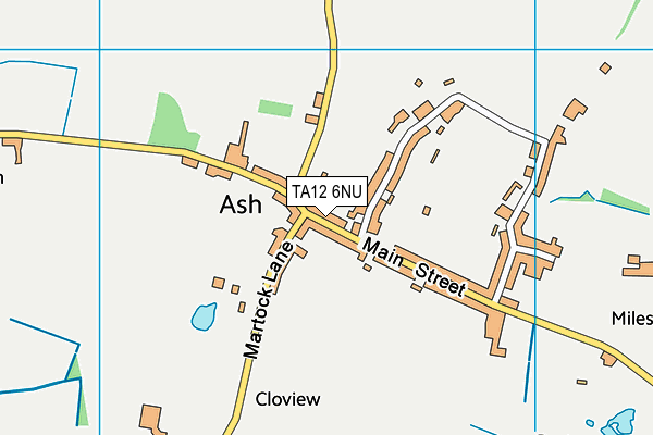 TA12 6NU map - OS VectorMap District (Ordnance Survey)