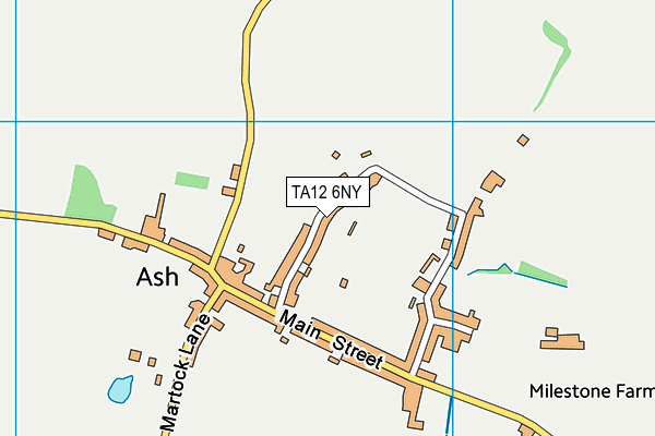 TA12 6NY map - OS VectorMap District (Ordnance Survey)