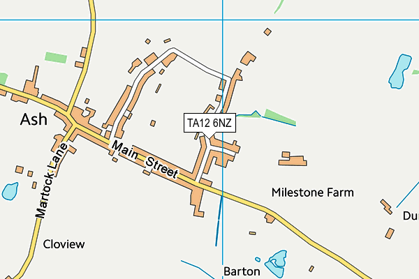 TA12 6NZ map - OS VectorMap District (Ordnance Survey)