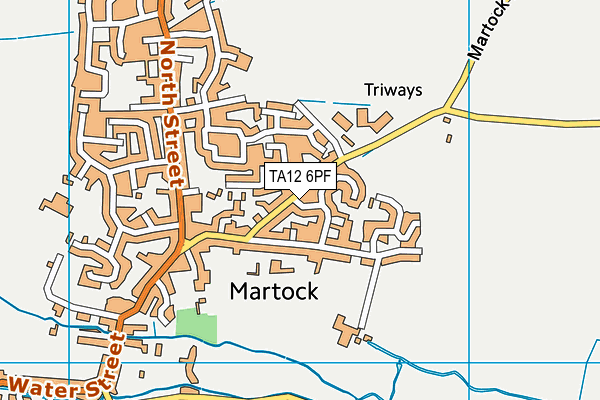 TA12 6PF map - OS VectorMap District (Ordnance Survey)