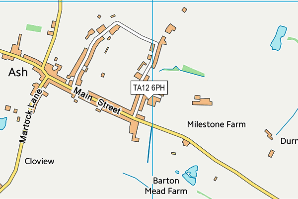 TA12 6PH map - OS VectorMap District (Ordnance Survey)