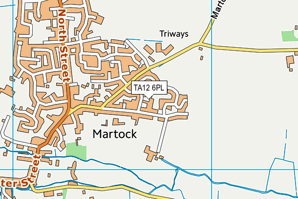 TA12 6PL map - OS VectorMap District (Ordnance Survey)