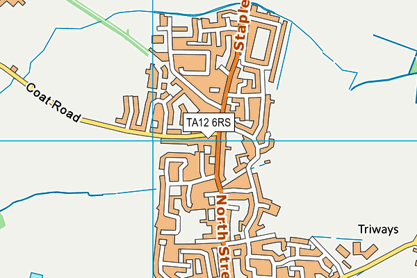 TA12 6RS map - OS VectorMap District (Ordnance Survey)