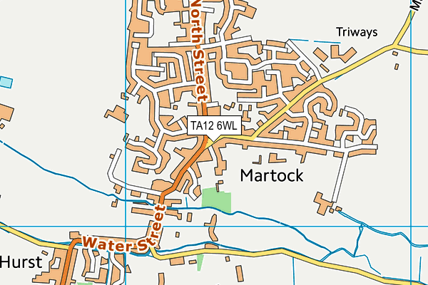 TA12 6WL map - OS VectorMap District (Ordnance Survey)