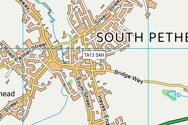 TA13 5AH map - OS VectorMap District (Ordnance Survey)