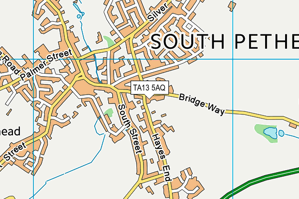 TA13 5AQ map - OS VectorMap District (Ordnance Survey)