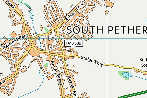 TA13 5BB map - OS VectorMap District (Ordnance Survey)