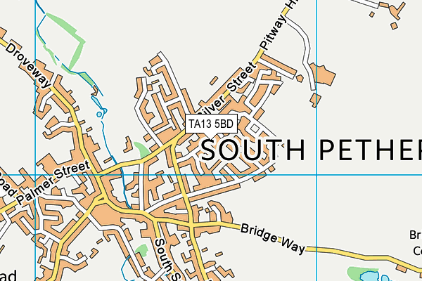 TA13 5BD map - OS VectorMap District (Ordnance Survey)