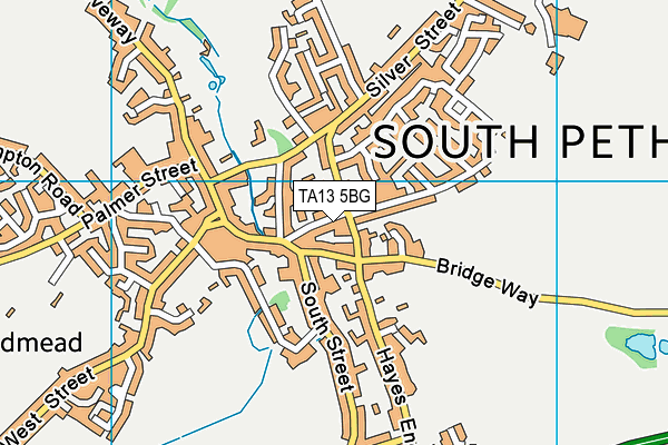 TA13 5BG map - OS VectorMap District (Ordnance Survey)