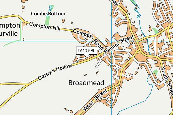 TA13 5BL map - OS VectorMap District (Ordnance Survey)