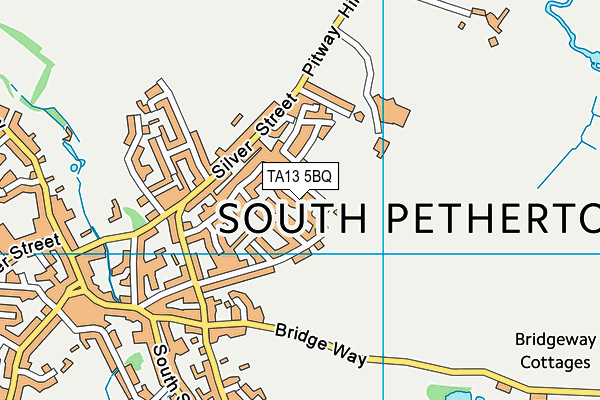 TA13 5BQ map - OS VectorMap District (Ordnance Survey)