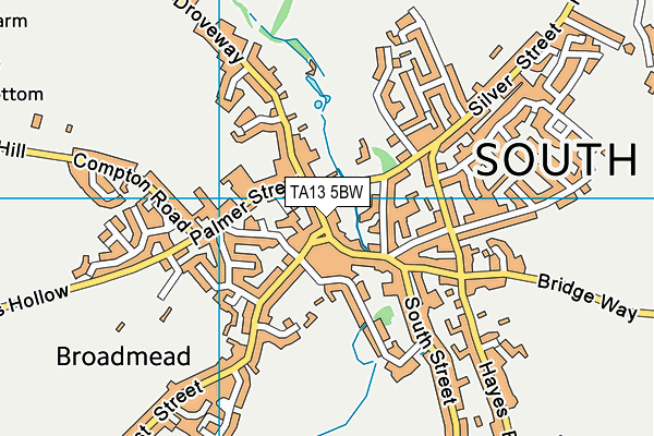 TA13 5BW map - OS VectorMap District (Ordnance Survey)