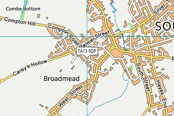 TA13 5DP map - OS VectorMap District (Ordnance Survey)