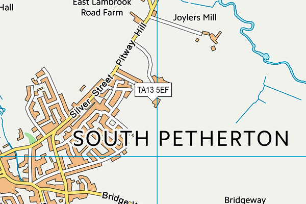 TA13 5EF map - OS VectorMap District (Ordnance Survey)