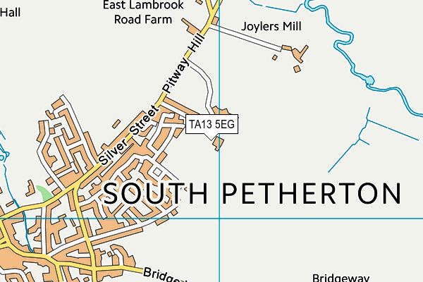 TA13 5EG map - OS VectorMap District (Ordnance Survey)