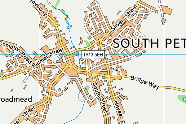 TA13 5EH map - OS VectorMap District (Ordnance Survey)