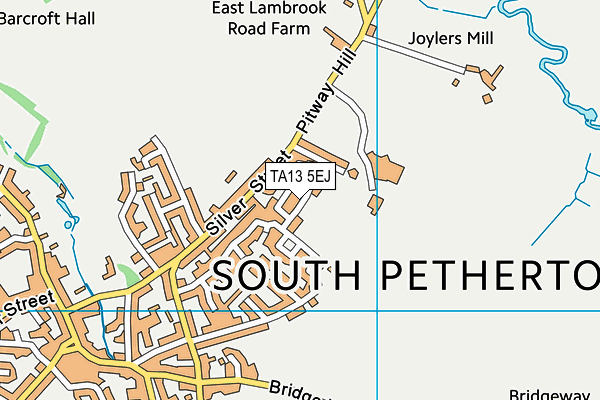 TA13 5EJ map - OS VectorMap District (Ordnance Survey)