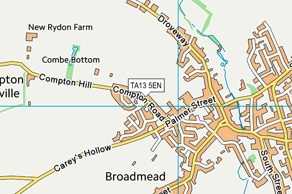 TA13 5EN map - OS VectorMap District (Ordnance Survey)