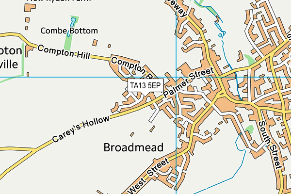 TA13 5EP map - OS VectorMap District (Ordnance Survey)