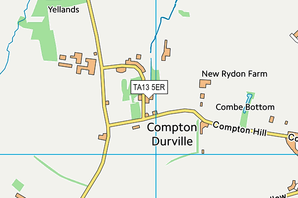 TA13 5ER map - OS VectorMap District (Ordnance Survey)