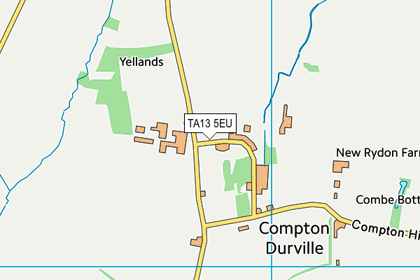 TA13 5EU map - OS VectorMap District (Ordnance Survey)