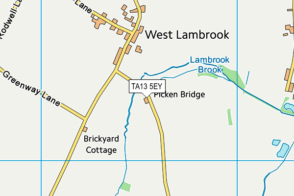 TA13 5EY map - OS VectorMap District (Ordnance Survey)