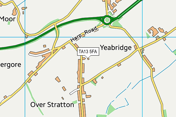 TA13 5FA map - OS VectorMap District (Ordnance Survey)