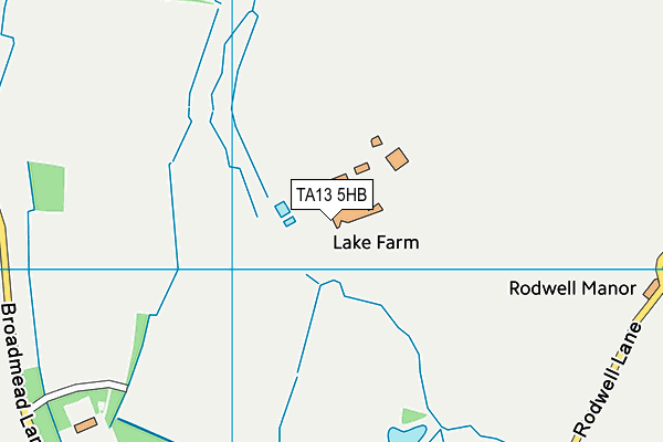 TA13 5HB map - OS VectorMap District (Ordnance Survey)