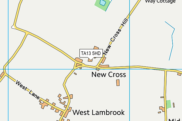 TA13 5HD map - OS VectorMap District (Ordnance Survey)