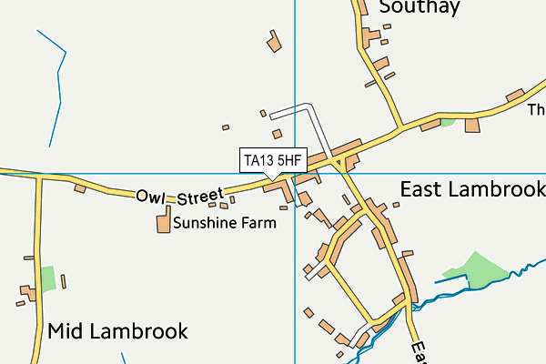 TA13 5HF map - OS VectorMap District (Ordnance Survey)