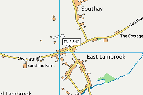 TA13 5HG map - OS VectorMap District (Ordnance Survey)