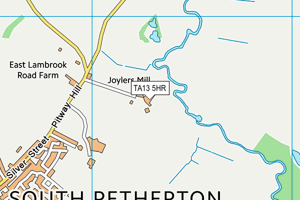 TA13 5HR map - OS VectorMap District (Ordnance Survey)