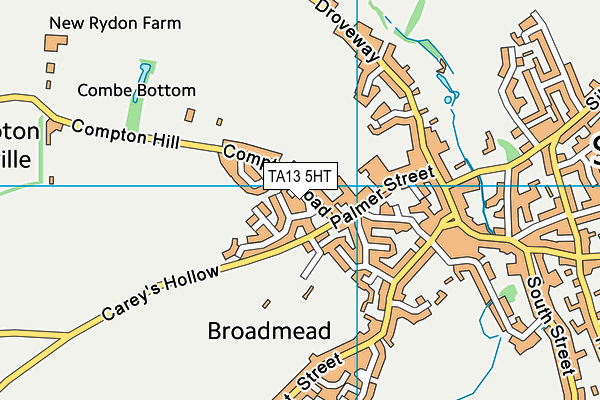 TA13 5HT map - OS VectorMap District (Ordnance Survey)