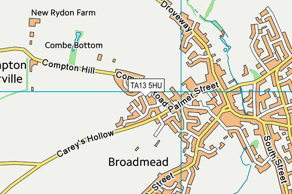 TA13 5HU map - OS VectorMap District (Ordnance Survey)